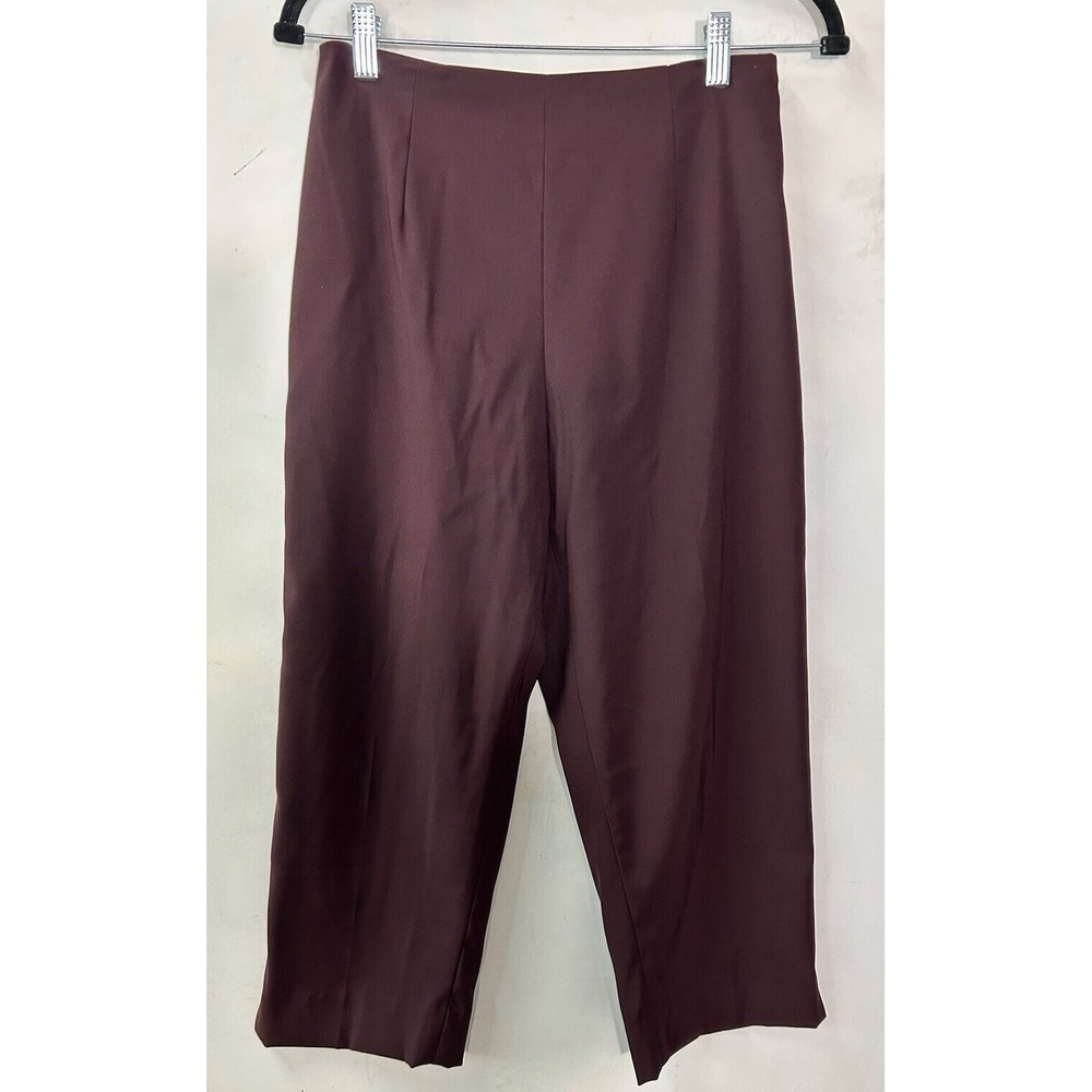 KATE Concept Clothing Womens Size 6 Dress Pants Brown Side Zip Career Corporate